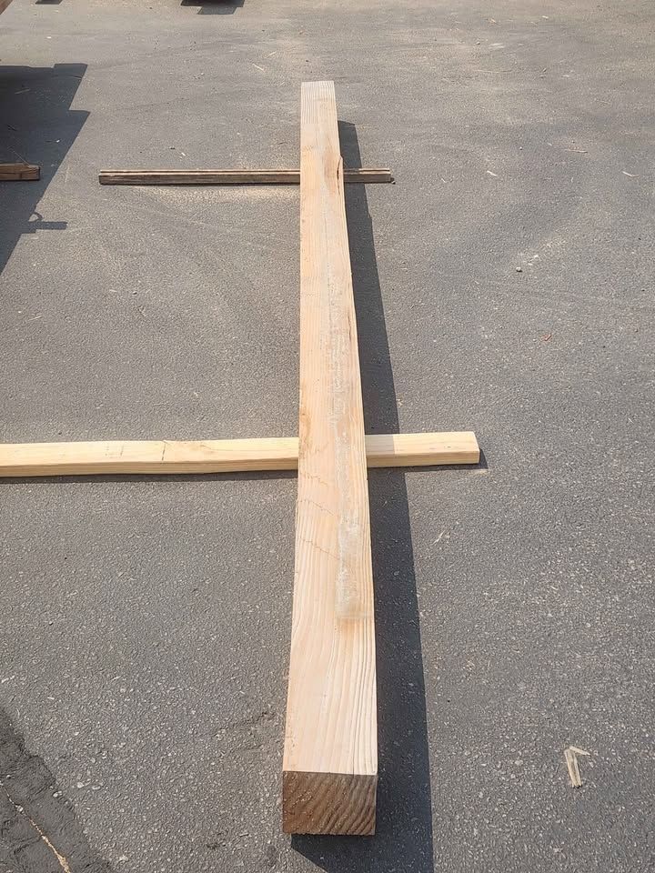 6x6x12 (discounted for slight bow) Lumber Beam Wood, photo 4