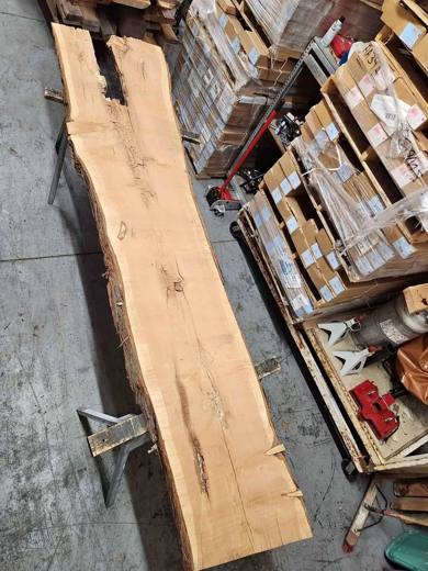 3x27x12ft Massive Juniper Live Edge Slab-Kiln Dried - Mantel Table Bartop Project Wood