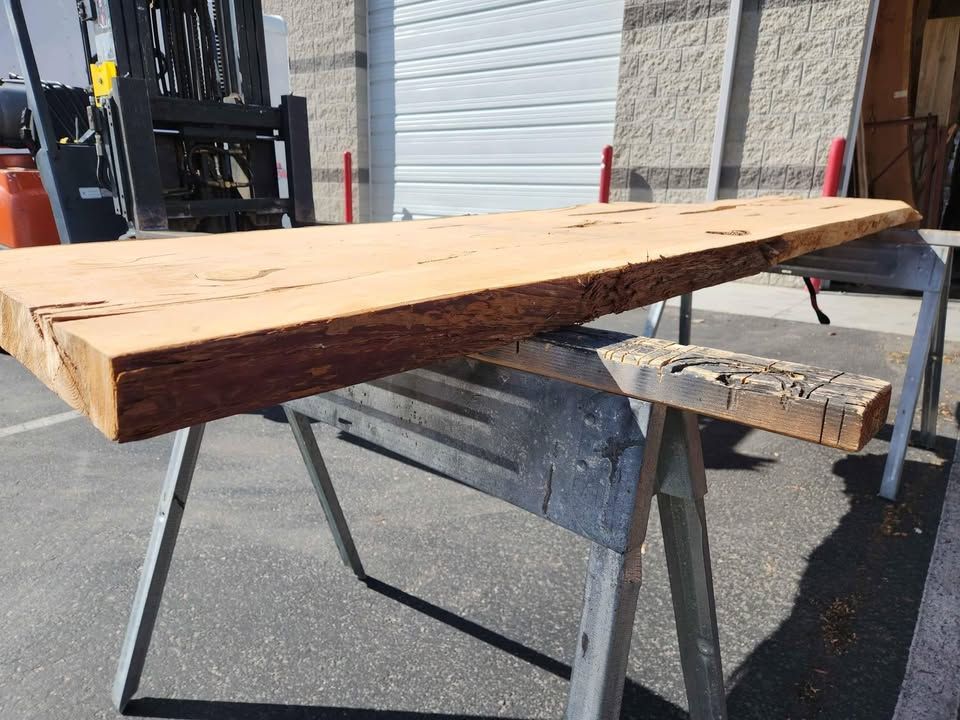 Great Character 9'4" Juniper 3" Thick Slab - Epoxy Project Wood Mantel Table Bartop, photo 4