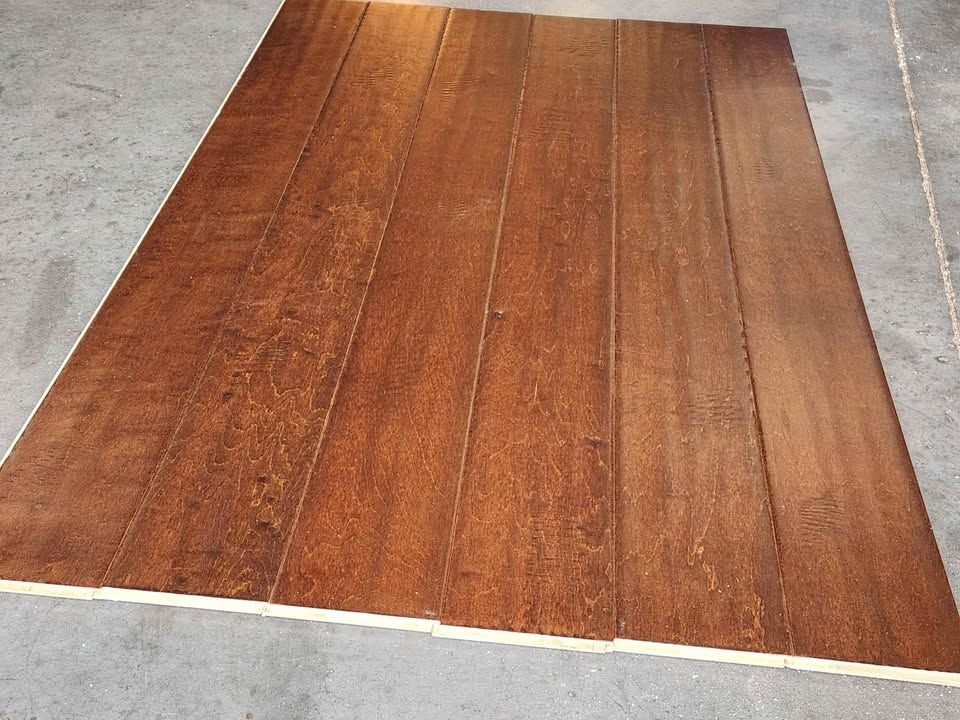 Mohawk "Tanned Maple" 1/2 inch Tongue & Groove Engineered Hardwood Flooring - 5in Wide Plank., photo 2