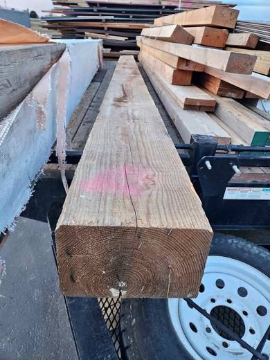 8x12x20 Rough Cut Beam Lumber Wood Building Materials