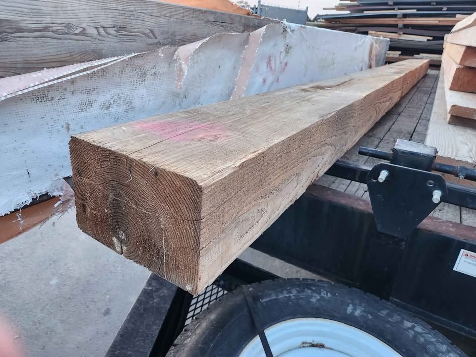 8x12x20 Rough Cut Beam Lumber Wood Building Materials, photo 2