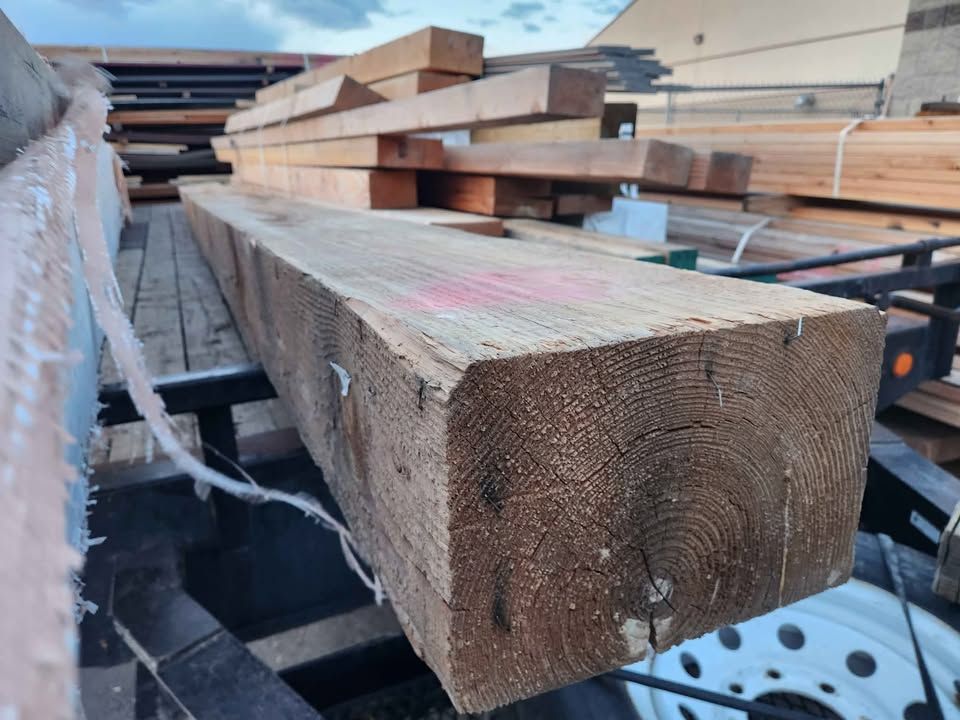 8x12x20 Rough Cut Beam Lumber Wood Building Materials, photo 3
