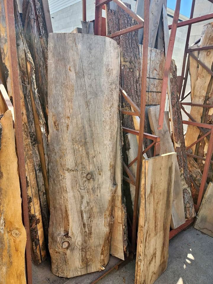 Wood Slab Woodworking Live Edge Epoxy Project 27" x 7'4" x 5", photo 1