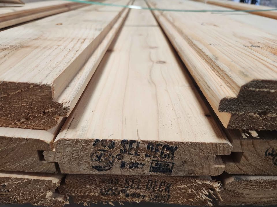 ($1.50/lf) 2x6 8ft, 10ft & 12ft Tongue and Groove Fir Boards - Car Decking TNG t&g Wood Lumber, photo 2