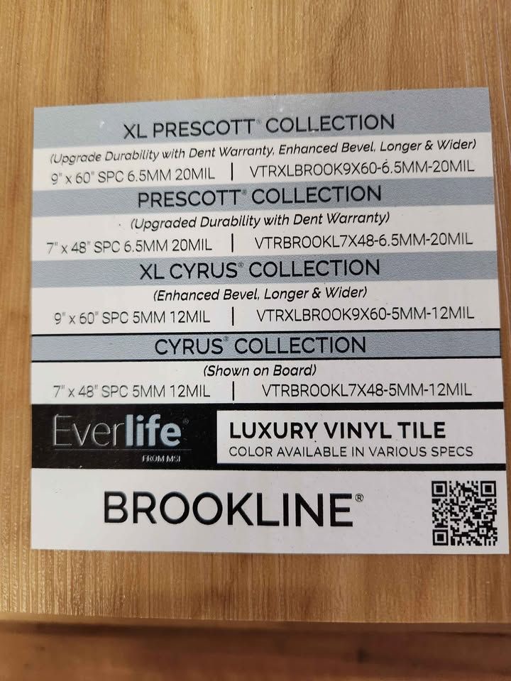"Brookline" - Everlife Cyrus LVP Flooring - 7x48 - 5mm/12mil - Pad Attached - $2.59/sqft, photo 2