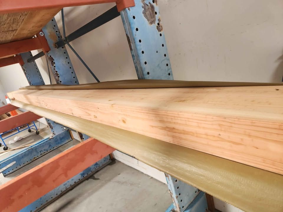 6-3/4" x 13-3/8" x 22'5" Glulam Structural Timber Engineered Beam Wood Lumber, photo 2