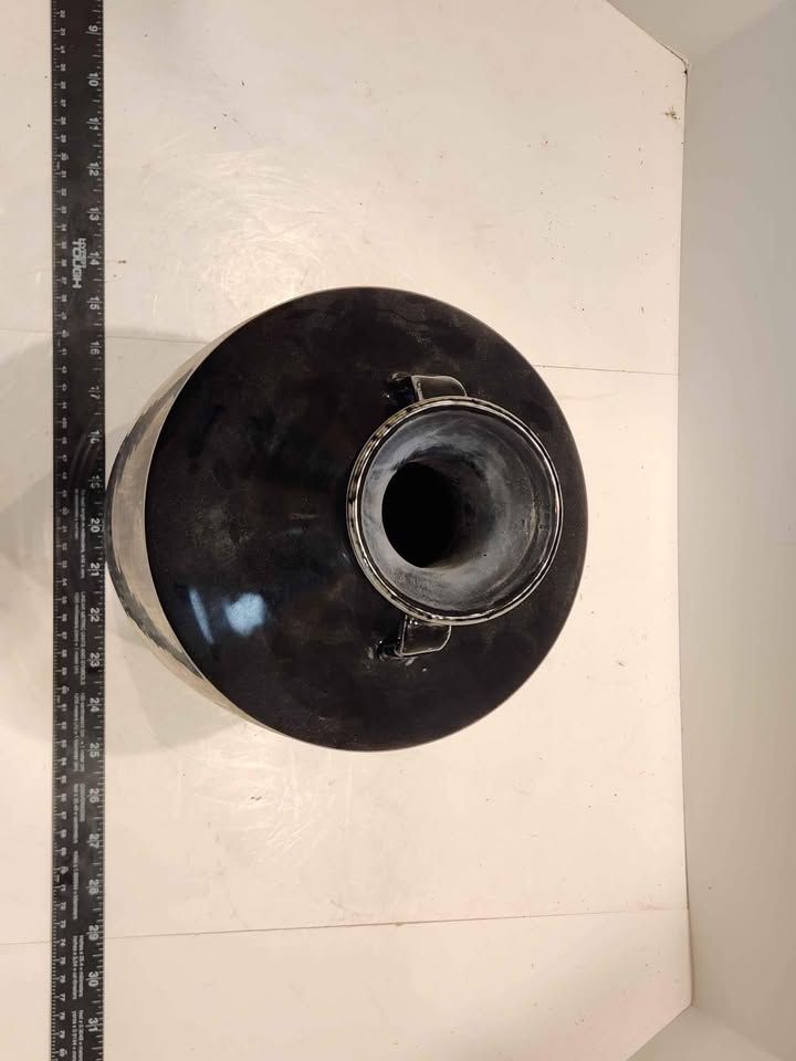 Decorative Black Jar w/ Two Handles, photo 4