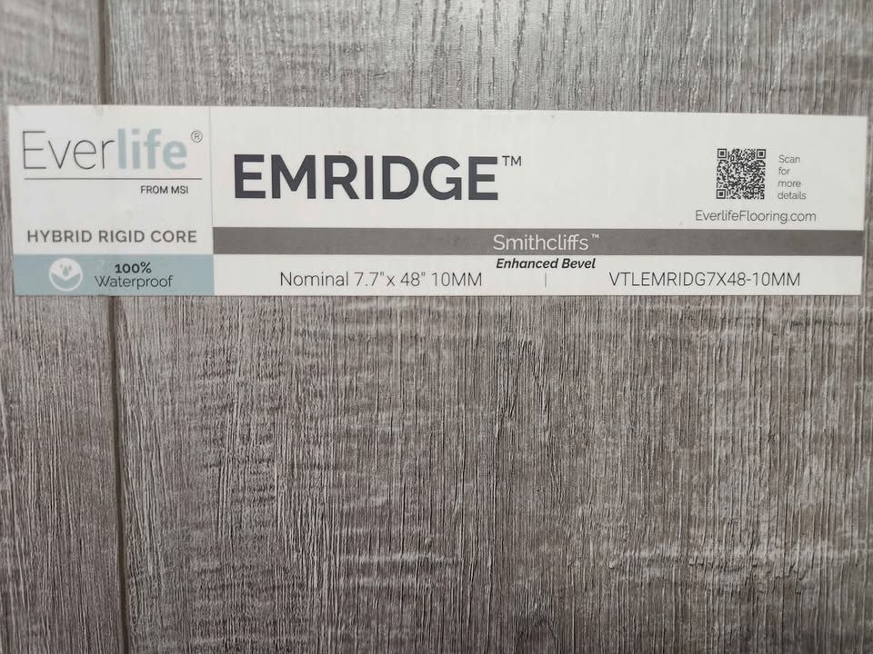 10mm Laminate Flooring "Emridge" 100% Waterproof - Super Durable Hybrid Ridgid Core ($2.99/sqft) LVP, photo 2