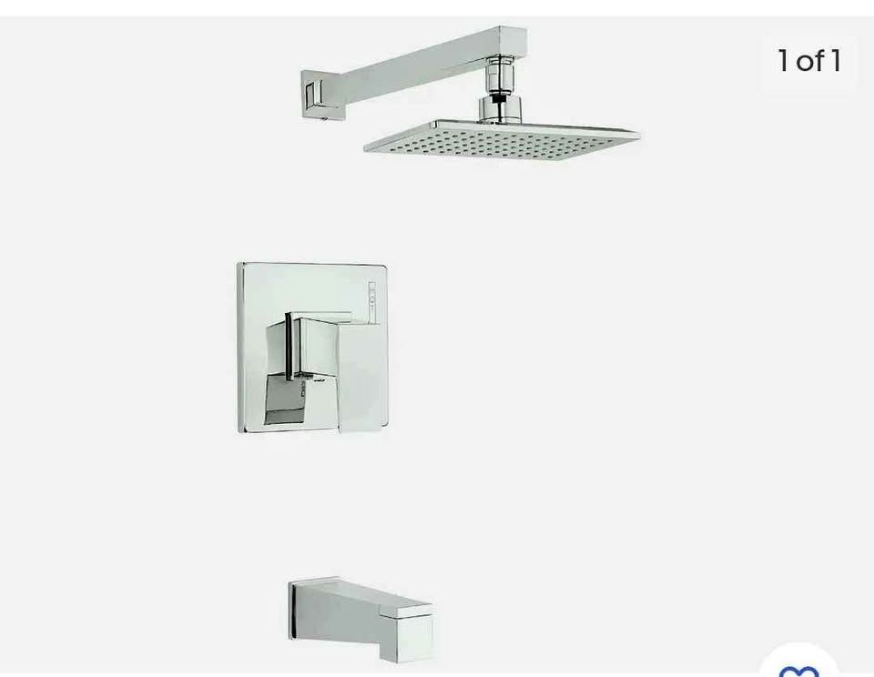 Danze D502062PNVT Polished Nickel Mid-Town Single Handle Tub and Shower Trim Kit, photo 1
