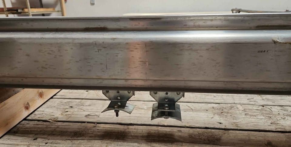 12ft Overhead Hoist Rail Track Monorail w/ Trolleys Crane Zimmermann, photo 3