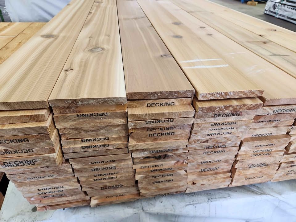 ($3.95 ea) 1x6x5 Cedar Square Edge WRC Boards (5/8x5-1/2x5 true) Decking, Fence, Trim, Sauna, Wood, photo 1