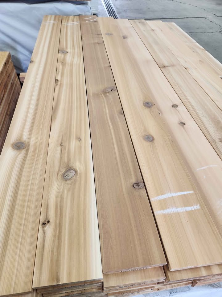 ($3.95 ea) 1x6x5 Cedar Square Edge WRC Boards (5/8x5-1/2x5 true) Decking, Fence, Trim, Sauna, Wood, photo 2