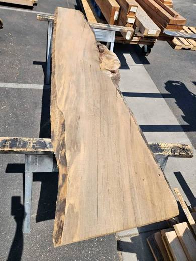 Cool Live Edge Wood Slab 1x22x8.5ft - Great Project Material - Lumber