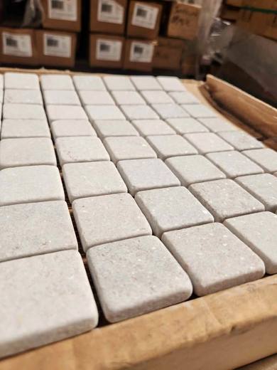 12"x12" Mesh Backed Stone Tile Mosaic - Backsplash Bathroom Shower Kitchen Tiles