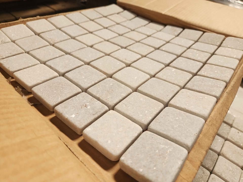 12"x12" Mesh Backed Stone Tile Mosaic - Backsplash Bathroom Shower Kitchen Tiles, photo 3