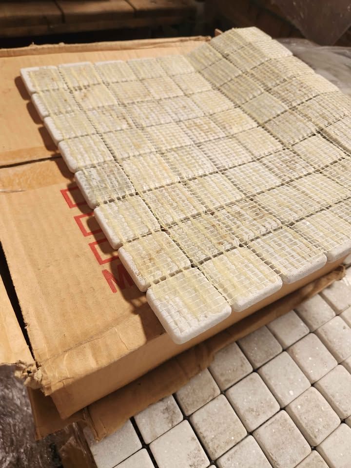 12"x12" Mesh Backed Stone Tile Mosaic - Backsplash Bathroom Shower Kitchen Tiles, photo 4