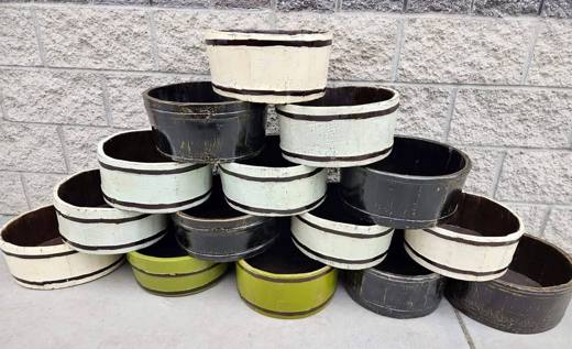 Great Gift Baskets! Handmade Wooden Buckets Baskets - Rustic