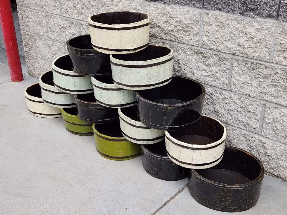 Great Gift Baskets! Handmade Wooden Buckets Baskets - Rustic, photo 2