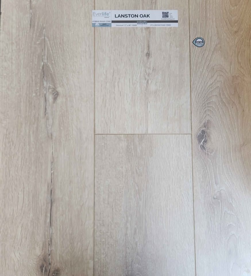 Smithcliffs 10mm Laminate Flooring ($2.99/sqft) 100% Waterproof 7.7"x48" Plank - Lanston Oak, photo 2