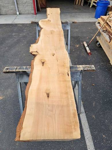 3in Kiln Dried Juniper Live Edge Slab - 3x17x11'4"