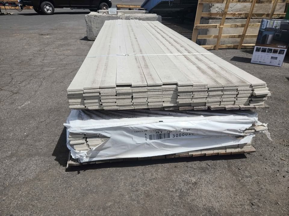 7/16" x 3-1/2" x 12' Hardie Trim Cement Board - Rustic Grade - Board and Batten, photo 2