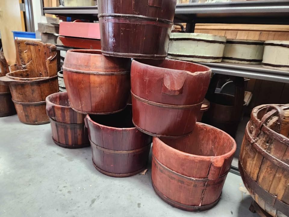 Decor Baskets/Planters - Rustic Handmade Wooden Buckets Baskets - Great Gifts, photo 2
