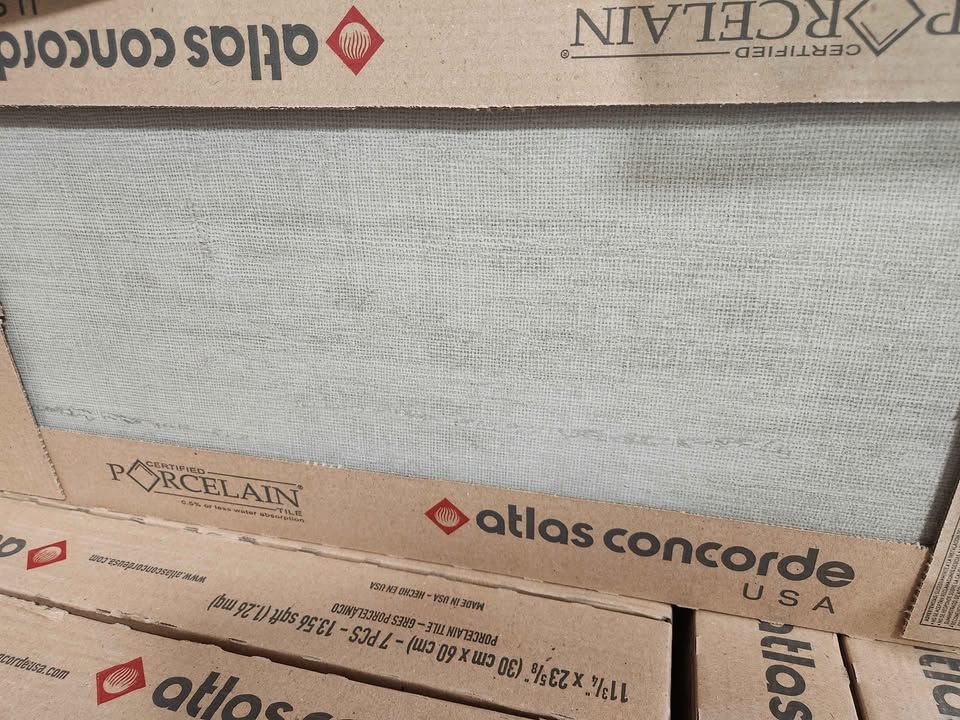 12x24x0.35 Floor Wall Tile ($1.50/sqft) Atlas Concorde - Jute Deep Fog, photo 2