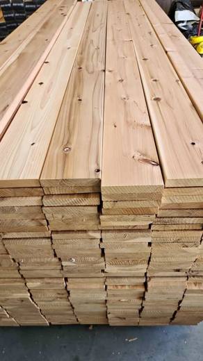 Japanese Sugi Cedar 5/4x6x8 Decking ($2/lin ft, $16 per board)